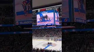 First responders ceremonial puck drop at NY Islanders vs NJ Devils game - UBS Arena - January 2026