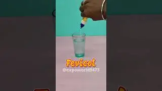 Salt water vs fevicol experiment || water experiment ||#shorts #youtubeshorts #waterexperiments