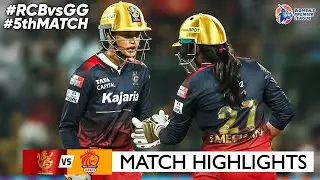 RCB vs GG 5th Match WPL 2024 Highlights | Women IPL Highlights 2024 | Cricket wpl 2024 highlights
