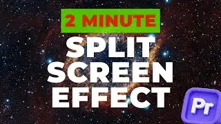 How to create split screens in Premiere Pro 2025  (EASY)