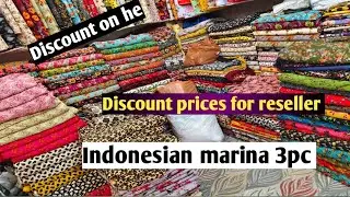 Discount on he//Reseller price// Indonesian marina 3pc with Pashmina shawl//