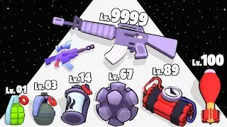 Gun Bag Rush - Level Up Weapon (Satisfying, ASMR, Math Games)