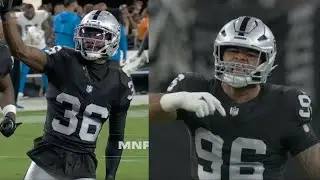 Homegrown Las Vegas Raiders Jonah Laulu, Kyu Blu Kelly make their presence felt on primetime