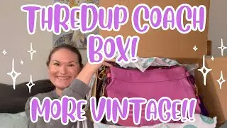 THREDUP COACH RESCUE BOX UNBOXING! Another Great Box!! #mysteryunboxing #purses