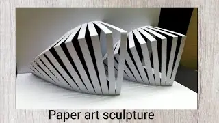 Paper art sculpture | paper pop-up card | kirigami art