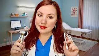 ASMR Examen Médico PROFESIONAL 🩺 Nervios Craneales, Oído y Vacunas