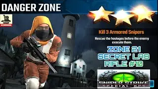 Campaign Zone 21 Secret Lab Danger Zone Rifle mission #10 Sniper strike : special ops