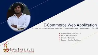 🔴 Program the watchlist page | Java Institute | Web Programming 1 | Task 25