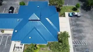 Gallery Blue Standing Seam Metal Roof | Commercial Roofing in Ellenton, FL