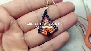 How to make triangle earrings in macrame