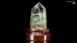 P408  - Silver Rutilated Polished Quartz Crystal