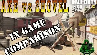 Shovel vs Axe Comparison - COD Mobile Best Melee Weapon Season 2 #shorts