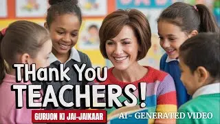 NEW TEACHERS DAY SONG| AI-GENERATED VIDEO | SIMPLE AND CUTE FOOT TAPPING MELODY.