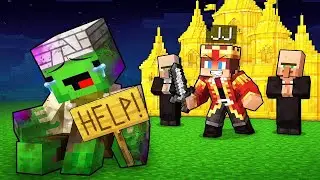 JJ Became a King and Kicked Mikey Out in Minecraft (Maizen)