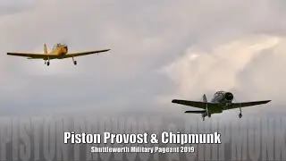 Piston Provost and Chipmunk - Airshow Action