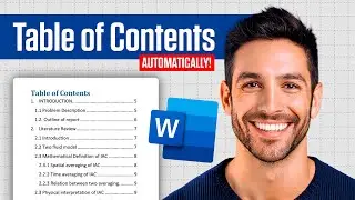 How To Create a Table of Contents in Word (Automatically!)
