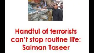 Governor (Salman Taseer) visits Beadon Road, mingles with people