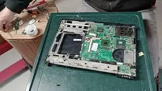 HP Compaq nx7400 - disassembly replace - LCD screen motherboard keyboard palmrest bottom case cooler