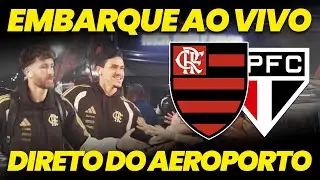 🔴 AO VIVO: Embarque do Flamengo para jogo contra o São Paulo pelo Brasileirão!