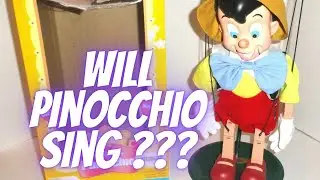 Vintage Disney Animated Singing Pinocchio