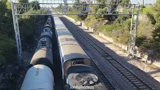 10/31/24 Pre: Amtrak Pacific Surfliner 580 with AMTK 158 leading passes La Mirada/Alondra