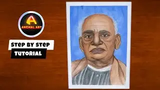 Sardar Vallabhbhai Patel Jayanti Drawing | Rashtriya Ekta Diwas #sketch #art