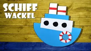 🚢 wackel Schiff aus Papier basteln - pendulum paper ship DIY craft [4K]