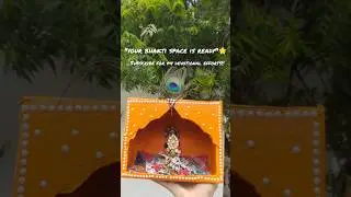 🛕 How to Make Mini Mandir at Home |best of waste cardboard box|#mandir #diy #krishna