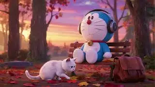 Evening Library Vibes 🍺  Doraemon Chillhop Music to Focus & Dream
