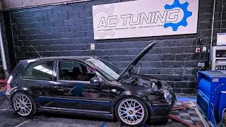 Юбилейный суперчистый VW Golf GTI MK IV отправляется на динамометрический стенд!