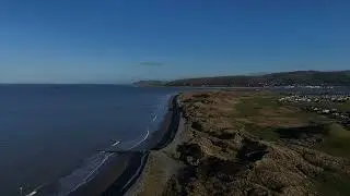 Fabulous Drone View of Ynyslas Sand Dunes, Borth, Aberystwyth