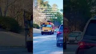 Ready to STOP : School Bus Stop Sign and Flashing Red Lights #shorts