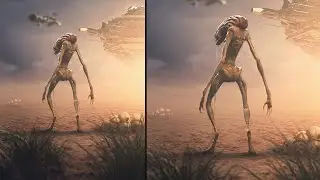 Alien Captured Our Planet Photo Manipulation Photoshop Tutorial