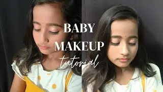 Makeup tutorial on  a small girl #makeup #babymakeup 