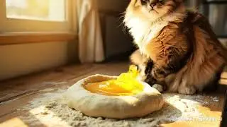 Clumsy Cat Learns to Make Cakes