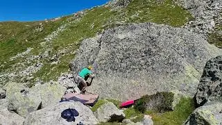 Plan de l'Aiguille, Hitler's half a highball arete 7A