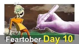 Art Prompt #7 - Crazy Creepy Zombie | Feartober Day 10