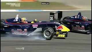 MT89 Formula3 Euroseries 2008 Hockenheim Race2 Maki Vernay Collision [AI Upscaled]