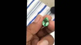 Tourmaline delight present a fine Zambian Emerald weighing about 7.75 carats !!