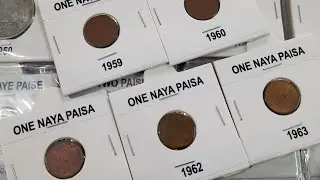 1 Naya Paisa Coins Republic India 1957 to 1963