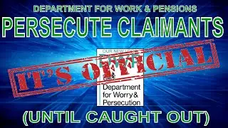 DWP persecute the vulnerable...