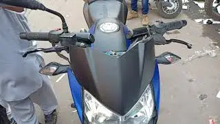 Pulsar 135 full Wrap Matt Black and Royal Blue