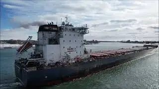 ALGOMA STRONGFIELD - Downbound Port Huron, Michigan 1-1-2026