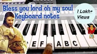 Bless the Lord oh my soul keyboard notes | 10,000 reasons keyboard notes | Matt Redman