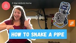 HOW TO SNAKE A KITCHEN SINK DRAIN Airbnb Home Pipe Burst