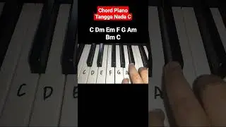 Chord Piano Tangga Nada C Mayor ( Piano Tutorial) #shorts