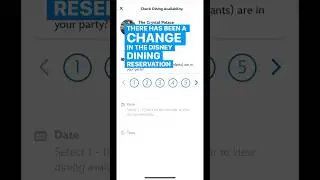 NEW Change in the Disney dining reservation system! #disney #disneydining #disneyworld #disneytips