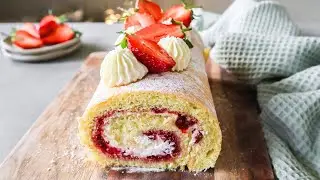 Easy Classic SWISS ROLL Recipe | Perfect Jelly Roll for Beginners