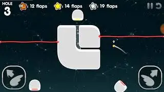 Flappy Golf 2 - Inconceivable Land Hole 3 - 10 Flaps