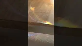 seeing rainbow light all around